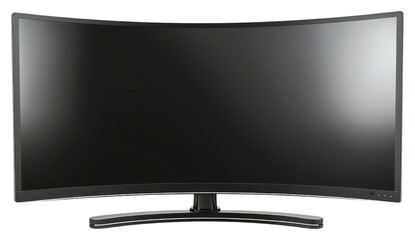 PNG  Curved widescreen computer monitor display