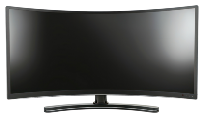 PNG  Curved widescreen computer monitor display