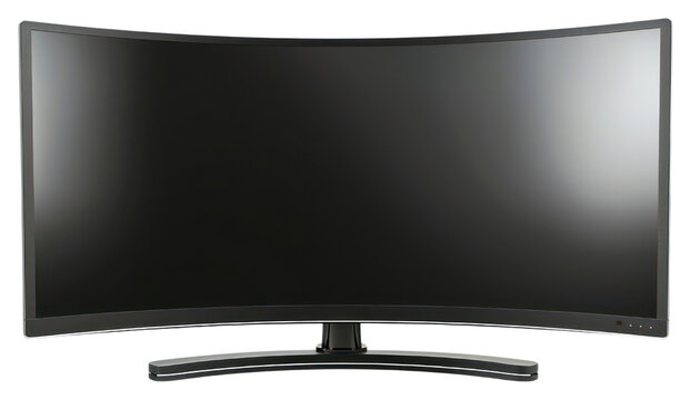 PNG  Curved widescreen computer monitor display