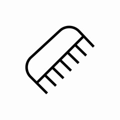 hair comb icon sign vector