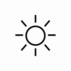 sun summer icon sign vector