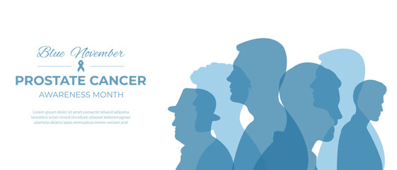 Prostate cancer awareness month.Vector illustration.