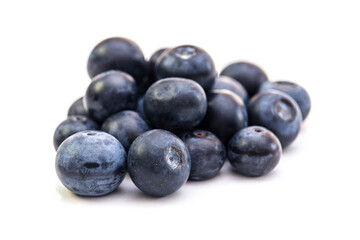 blueberries isolated on white background