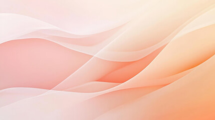 A smooth pastel gradient background starting with light peach and transitioning into pale coral pink, creating a warm and calming design.