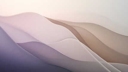 A muted gradient of soft taupe and pale lavender with abstract shapes and geometric lines, creating a sleek, minimal background for modern presentations.