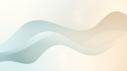 Obraz premium A minimal color backdrop with gradients from light blue to pale cream, featuring abstract waves and soft lines that add a modern and fresh feel to the presentation.