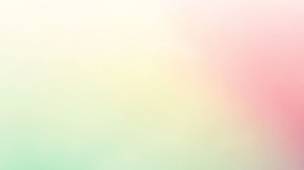 Fototapeta premium A pastel gradient background with soft transitions from pale green to light pink, creating a fresh and peaceful visual aesthetic.
