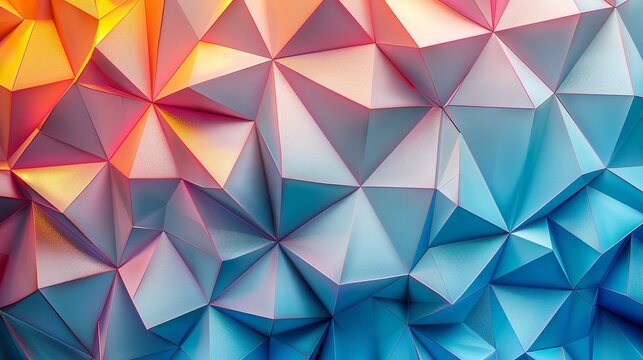 Abstract geometric background with vibrant polygons
