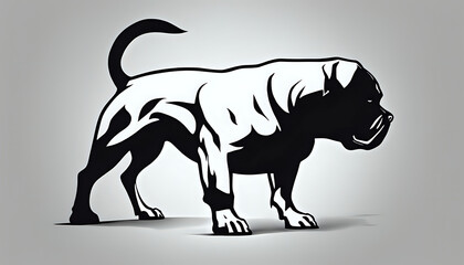 Obraz premium Portrait and magnificence of a pitpul