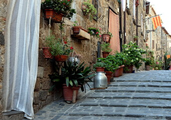 Gasse zur Burg in Bolsena