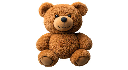 Obraz premium A brown teddy bear on a white background