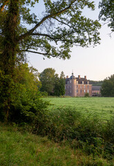 castle slangenburg in doetinchem and surrounding green landscape