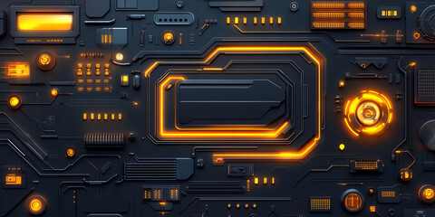 Abstract Industrial Background with Futuristic Organic Shapes and Geometric Patterns, High-Tech Texture, and Modern Design Elements for Architectural and Technology Concepts