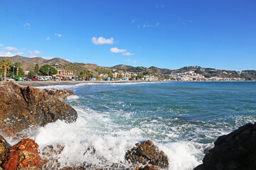 Obraz premium La Herradura beach in Andalucia, Spain