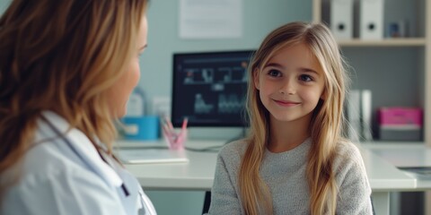 Obraz premium A Heartwarm Moment at a Doctor's Office