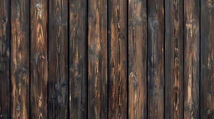 Naklejka premium Panorama of vintage brown wood wall pattern and background seamless.