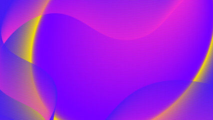 Futuristic Wavy Lines Background with Bold Neon Gradient Design