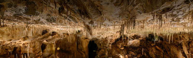 Stalactite decoration in the cave.
