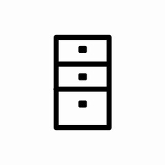 cabinet locker icon sign vector