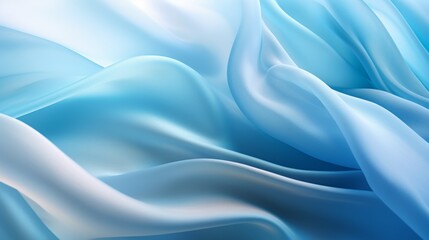 Obraz premium Abstract light diffusion, soft blue chiffon fabric