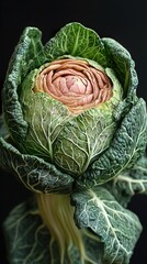 Close-Up Photography of a Fresh Green Cabbage