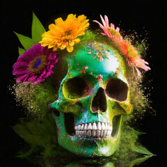 Skull Flowers 