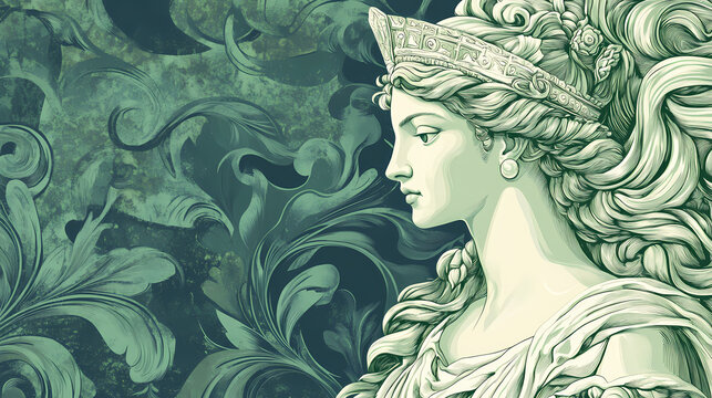 Greek god and goddess hera illustration, hera, the wife and one of three sisters of zeus in the olympian pantheon of classical greek mythology. Olympian Pantheon. Illustration