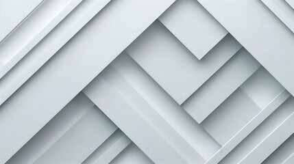 Obraz premium Abstract Geometric White Shapes Architecture Background