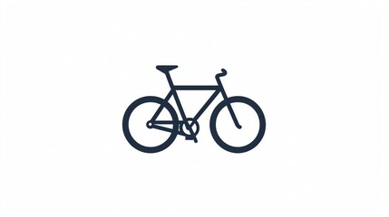Obraz premium A simple, line drawing of a bicycle.