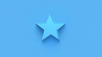 Obraz premium A blue star on a blue background.
