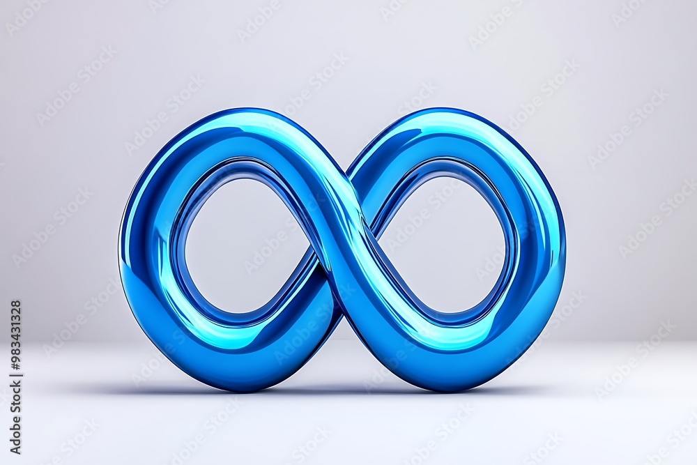 Poster Minimal Aquarius symbol, using two parallel wavy lines in a modern, abstract form