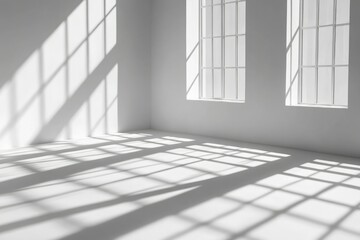 Window Shadows in a White Room