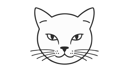 cat face outline illustration © Giorgi