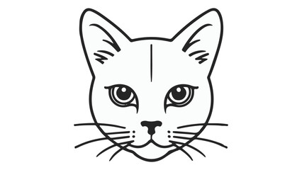 Obraz premium simple cat illustration