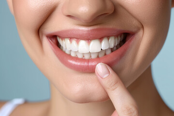 dental floss, healthy smile, whitening procedure, dental consultation, healthy teeth, close up studio photo,