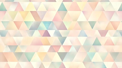 Abstract background with a pattern of pastel colored triangles.