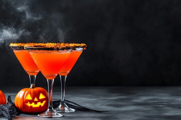 Scary Halloween themed drinks and cocktails for a chilling party