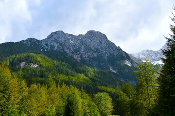 Velika Baba mountain above Ravenska Kocna at Zgornje Jezersko, Slovenia