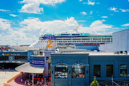 Tampa, FL, USA - 09 19 2024: Tampa historic building and downtown landscape