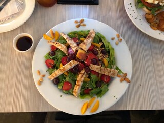 grilled chicken with vegetables