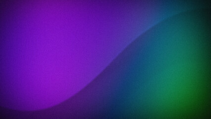 A vibrant abstract gradient with deep purple and green hues blending seamlessly. The grainy texture creates an artistic backdrop ideal for modern digital designs