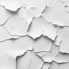 Obraz premium Texture of Cracked White Paint on Wall Surface