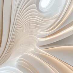 Fototapeta premium Elegant Abstract Architecture in Soft Earth Tones