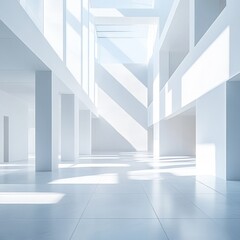 Obraz premium Modern Minimalist Interior with Natural Light