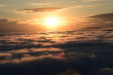 Fototapeta premium sunset on the clouds