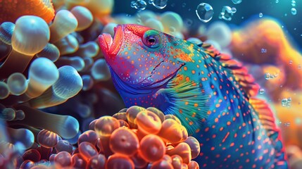 Mesmerizing Underwater Coral Reef with Vibrant Tropical Fish and Alluring Aquatic Life