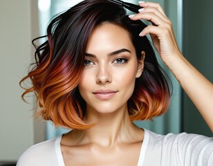 Fototapeta premium Deep Hair Dye Application