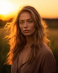 Fototapeta premium Golden Hour Portrait