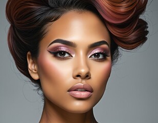 Fototapeta premium Surreal Beauty: A Modern Portrait