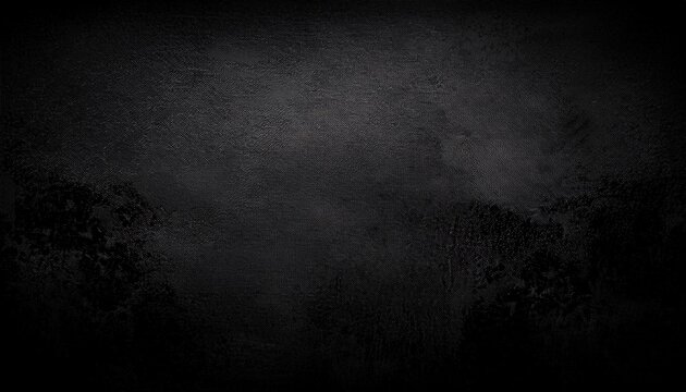 Gritty grunge black texture background with vignette and aged appearance